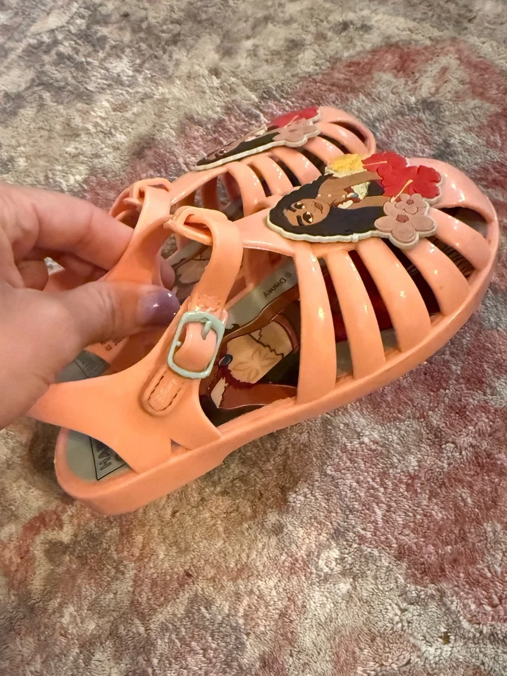 Harper Canyon Disney Moana Jelly Sandals Orange Toddler 9